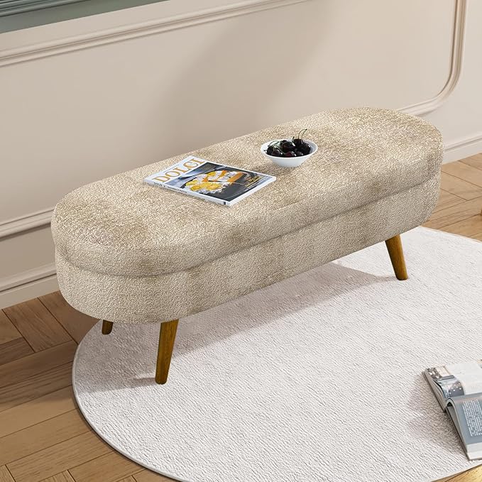 NicBex Ottoman Bench with Storage - Image 6