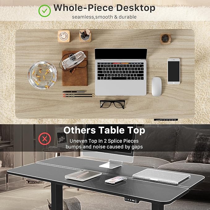 JOY worker Small Electric Standing Desk, Sit to Stand Desk Workstation - Image 5