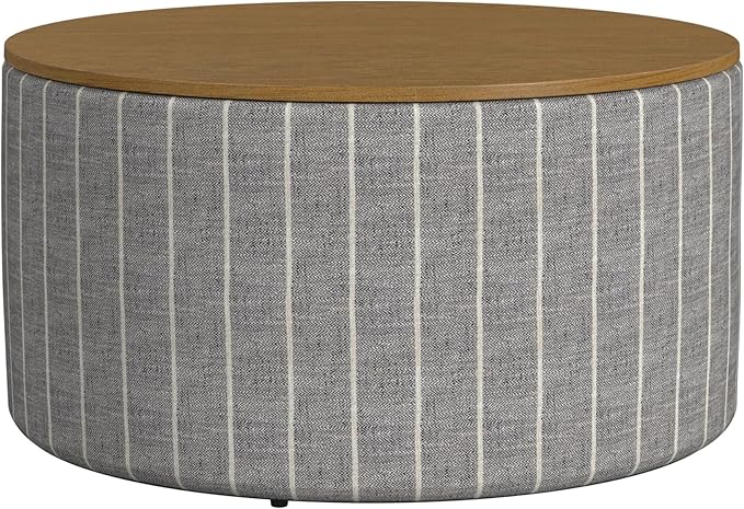 HomePop Modern Fabric Storage Ottoman by HomePop
