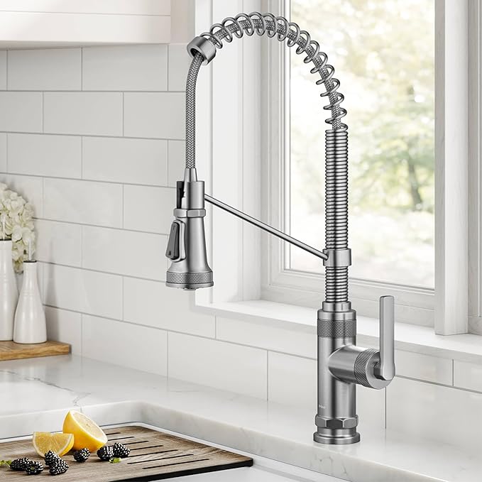 KRAUS Allyn Commercial Style 2-Function Single Handle Pull Down Kitchen Faucet by KRAUS