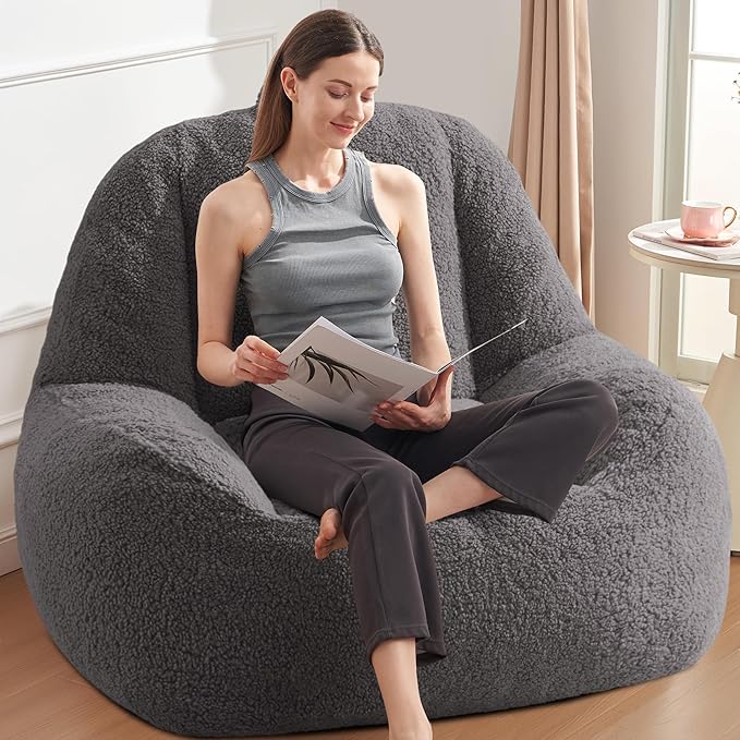Homguava Bean Bag Chairs for Adults, Giant Beanbag Couch Adult Bean Bag Chair - Image 4
