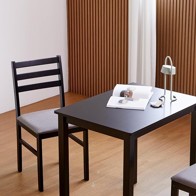 Livinia Seattle Modern Farmhouse Kitchen Dining Room Chair Set of 2, Solid Wood - Image 8