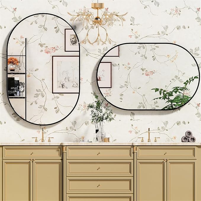 Suidia 24" x 36" Bathroom Mirror, Bathroom Vanity Mirror Metal Framed, - Image 2