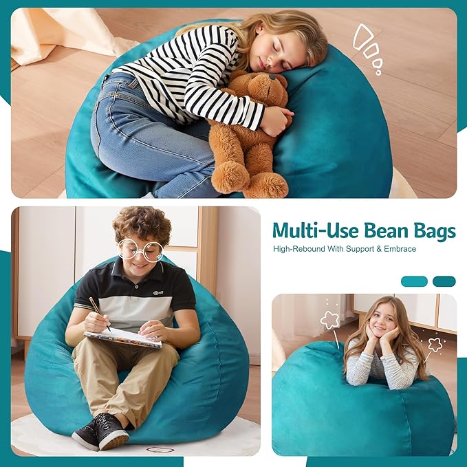 Homguava 2FT Bean Bag Chair: 2' Bean Bags - Image 3
