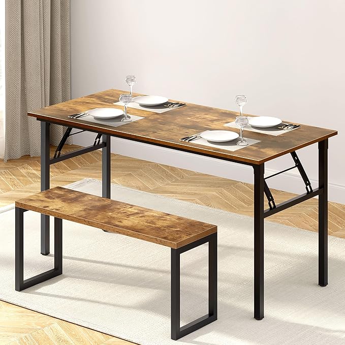 Need Home Office Desk Large Computer Desk 60 inch Sturdy Table Foldable Desk - Image 6