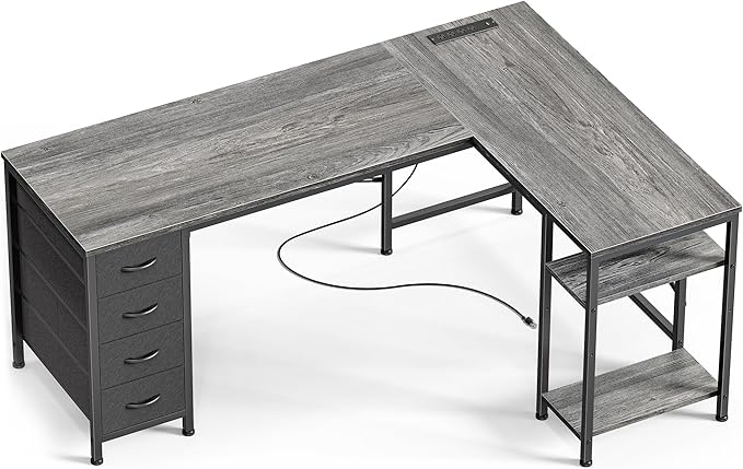 Huuger 55 Inch L Shaped Desk by Huuger
