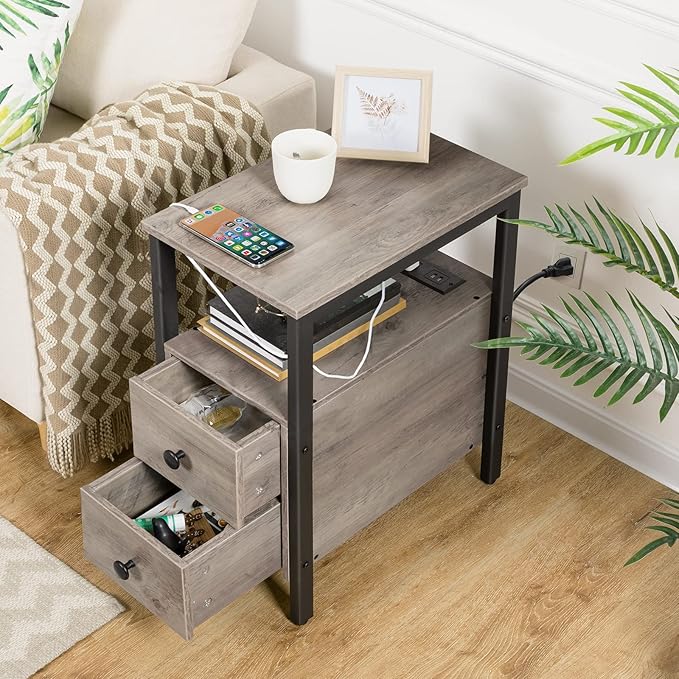 HOOBRO Set of 2 End Tables - Image 4