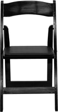 Flash Furniture 4 Pack HERCULES Series Black Wood Folding Chair by FlashFurniture