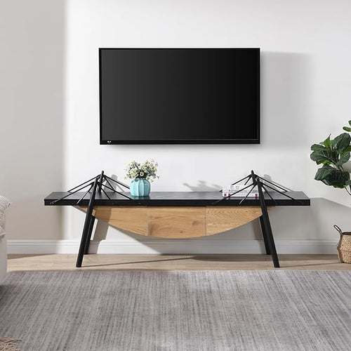 1 Tier Modern Boat-Shaped Bookshelf - Image 2