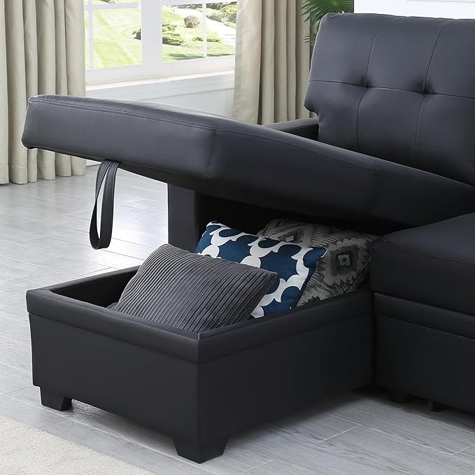 Devion Furniture Maison 4-in-1 Convertible L Shaped Couch - Image 6
