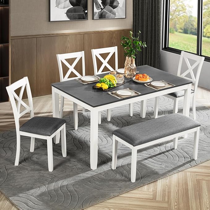soges 6-Piece Kitchen Dining Table Set by soges
