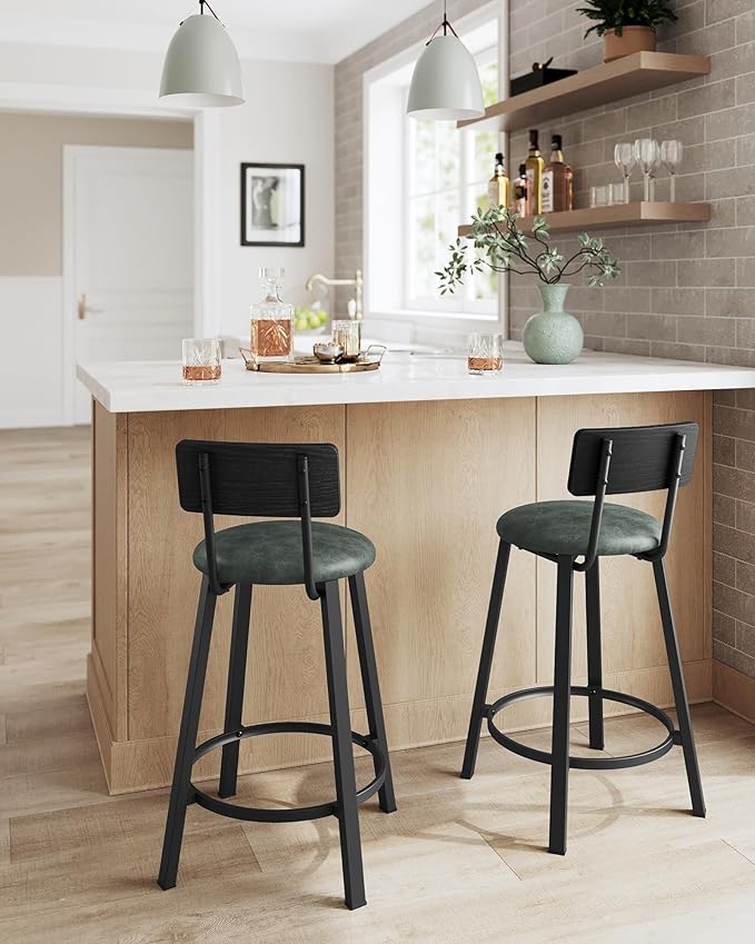 VASAGLE Bar Stools, 29.7-Inch Barstools - Image 4