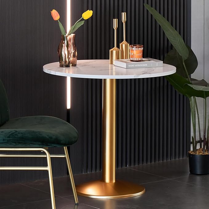 Round Modern Dinning Table 30 inches Bistro Tulip Table - Image 8