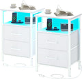 Nightstands Set of 2, Night Stand by TRIFEBLE