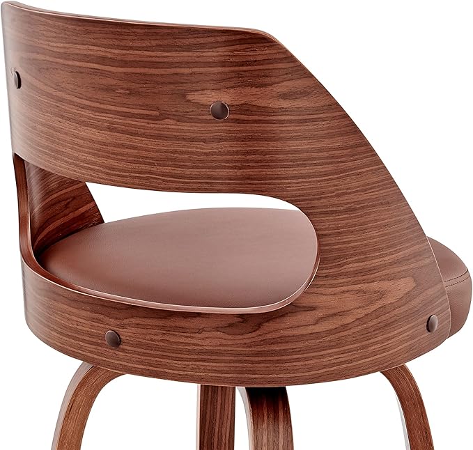 Armen Living Julius Mid Century Modern Swivel Bar Stool - Image 9