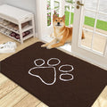 OLANLY Door Mat for Muddy Dog Paws 48x30, Ultra Absorbent Chenille Mud Doormat by OLANLY