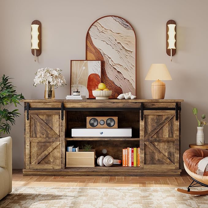 YESHOMY TV Stand for Televisions up to 65 Inchs, - Image 3