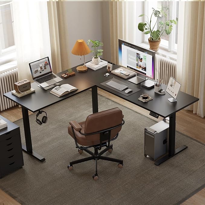 Agilestic L Shaped Standing Desk Adjustable Height, Electric Corner Standing - Image 2