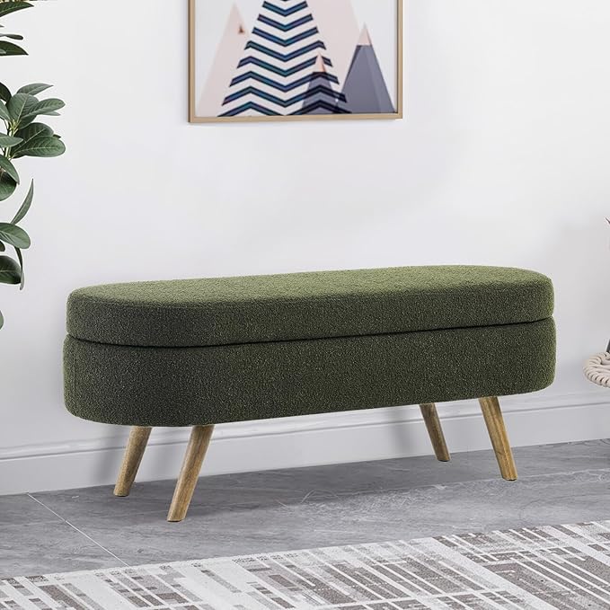 NicBex Ottoman Bench with Storage - Image 2