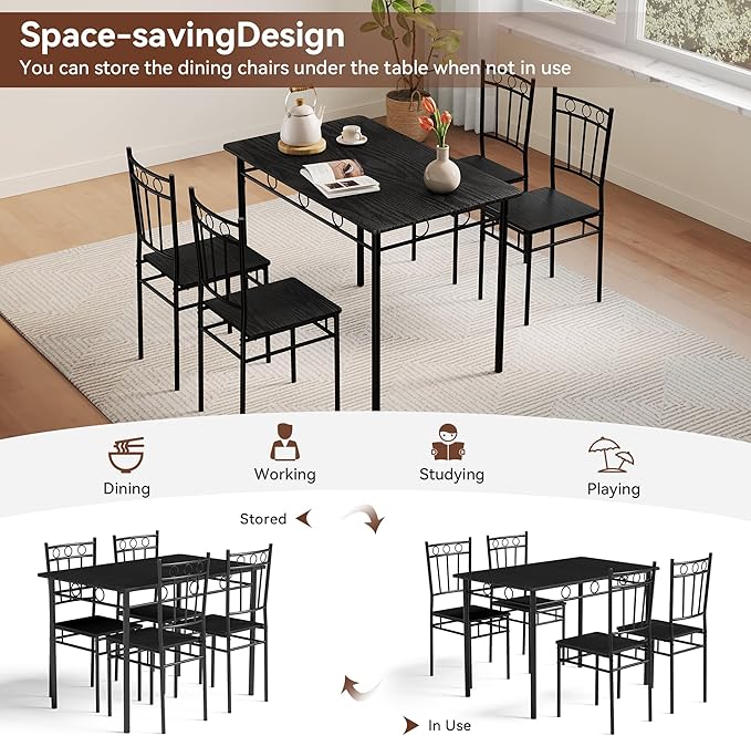 Vipbear Kitchen Dining Table Set - Image 6