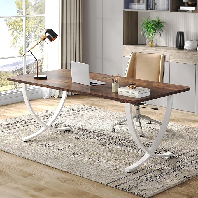 Tribesigns Executive Desk, 63” W x 31.5” D Large Office Desk, Modern Computer by Tribesigns