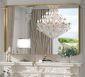 TokeShimi 48x36 Inch Brushed Gold Bathroom Vanity Mirror by RefinedBathroomAccessories