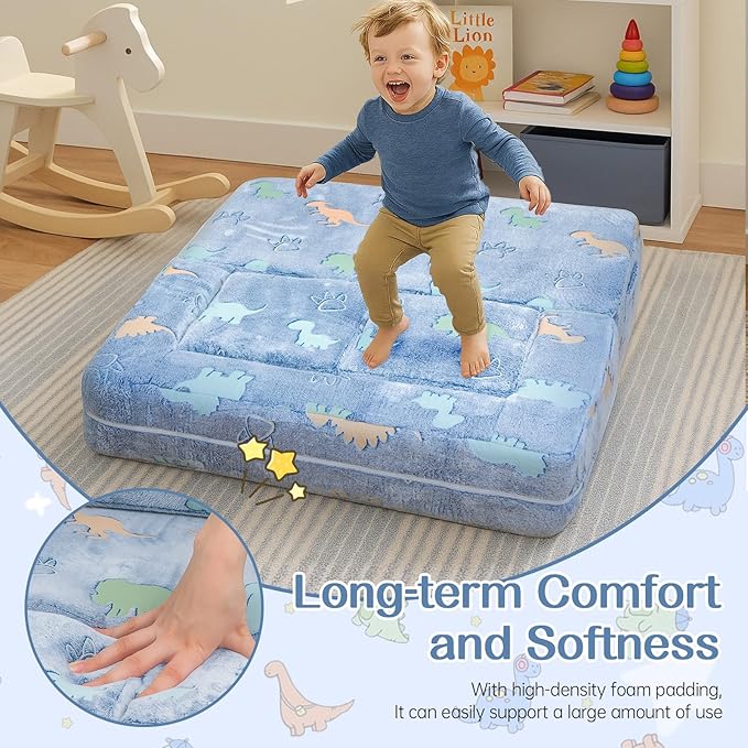 Lamerge Toddler Couch Glow in The Dark Toddler Fold Out Couch - Image 6