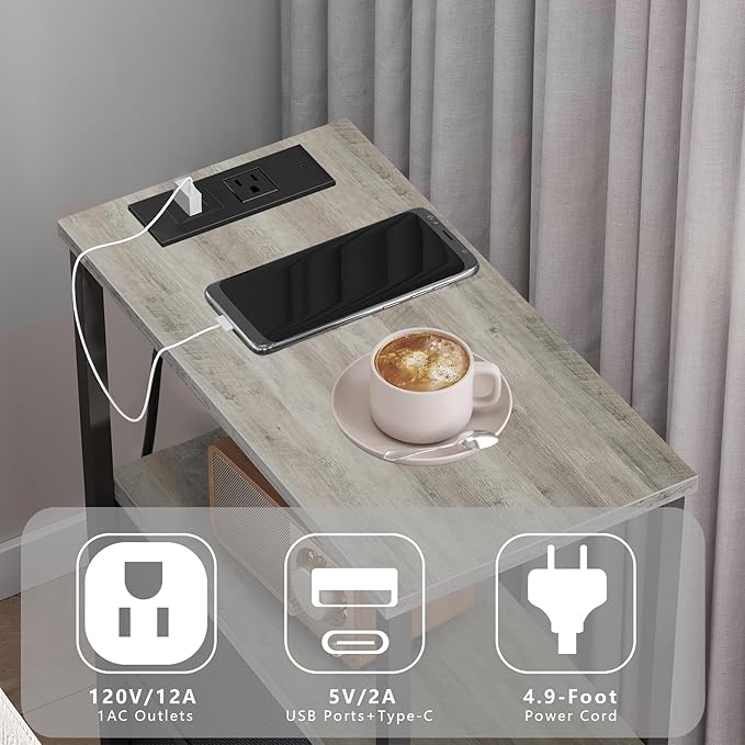 TUTOTAK Small Narrow End Table - Image 4