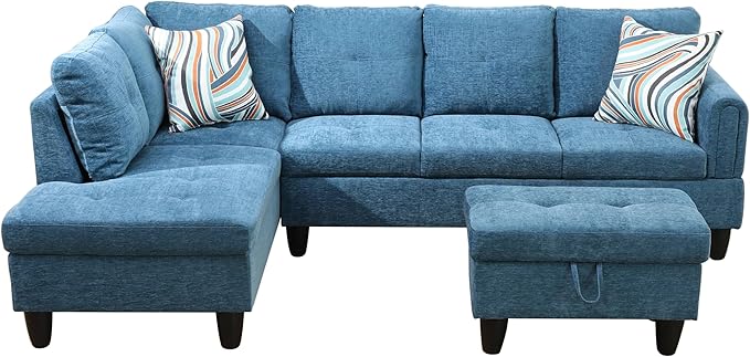 NicBex Sectional Couch 3 Pieces Sofa Set - Image 3