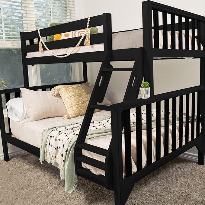 Max & Lily Bunk Bed, Scandinavian Modern Bunk Bed, Solid Wood Twin Over Full by MaxLily
