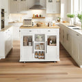 Mobile Modern Storage Island, Rolling Kitchen Island by Garvee