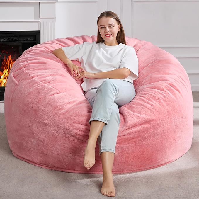 Hobestluk 5ft Bean Bag Chairs for Adults Large Beanbag Chair by YourHomeDeservesMore