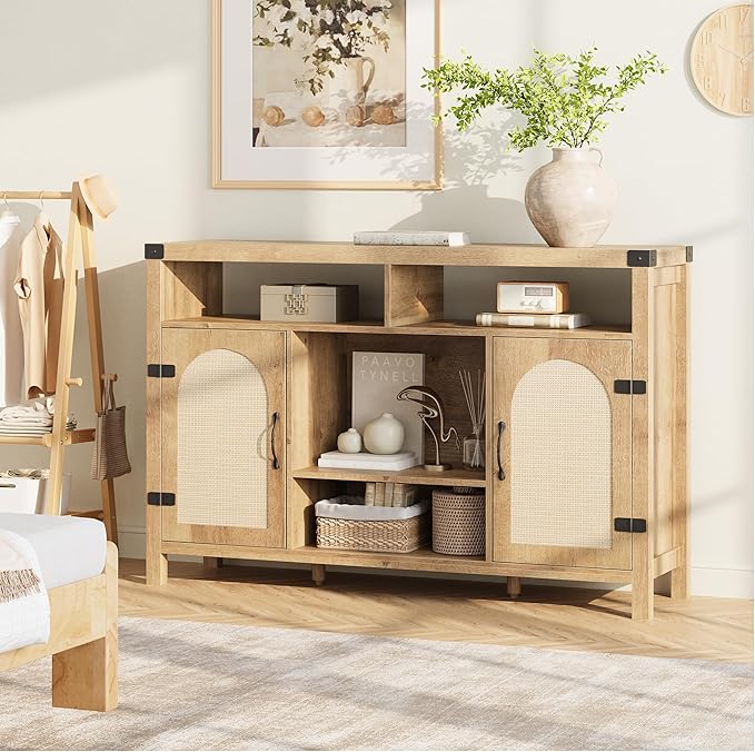 IDEALHOUSE Rattan Buffet Cabinet - Image 7