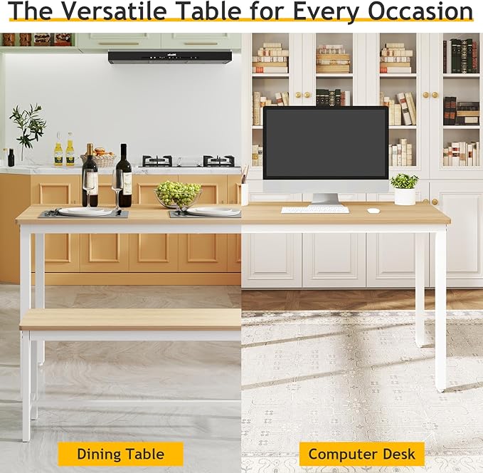 Rovibek 43" Dining Table Benches Set - Image 6