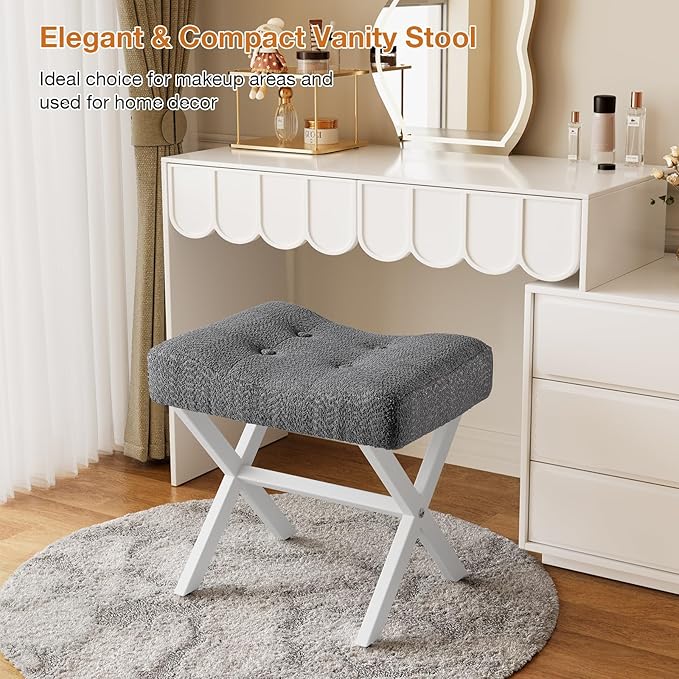 18-Inch Large Vanity Stool Chair, Vanity Bench - Image 6