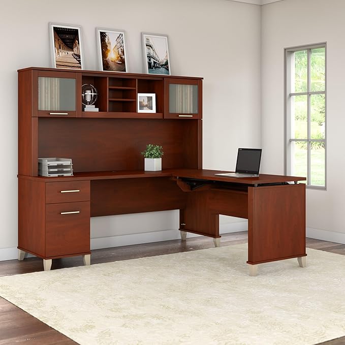 Bush Furniture Somerset 72W 3 Position Sit to Stand L Shaped Desk - Image 4