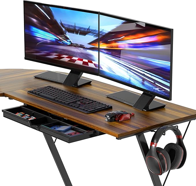 SHW 51 x 51 Inches Vista L-Shaped Desk - Image 5