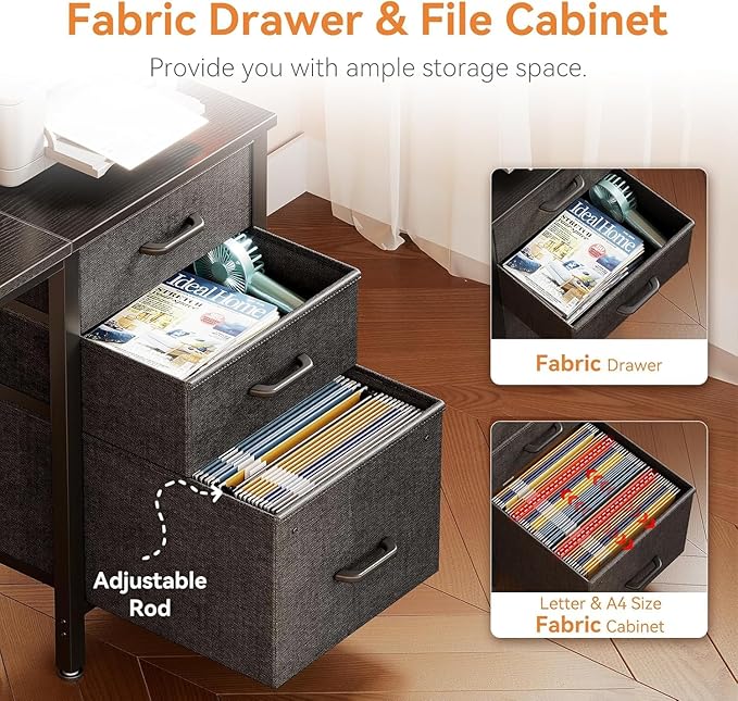 Casaottima 48" Small Computer Home Office Desk - Image 4