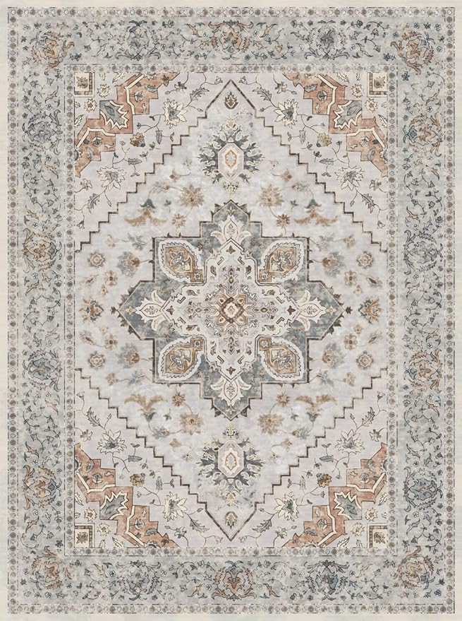 Kitchen Rug 2x4 Washable Rug for Entryway Vintage Non Slip Small Rugs Front - Image 8