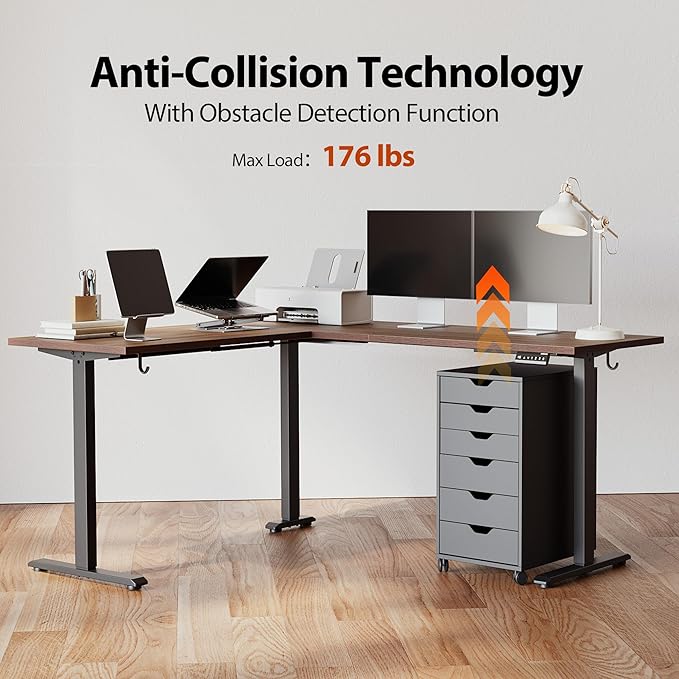 Agilestic L Shaped Standing Desk Adjustable Height, Electric Corner Standing - Image 9