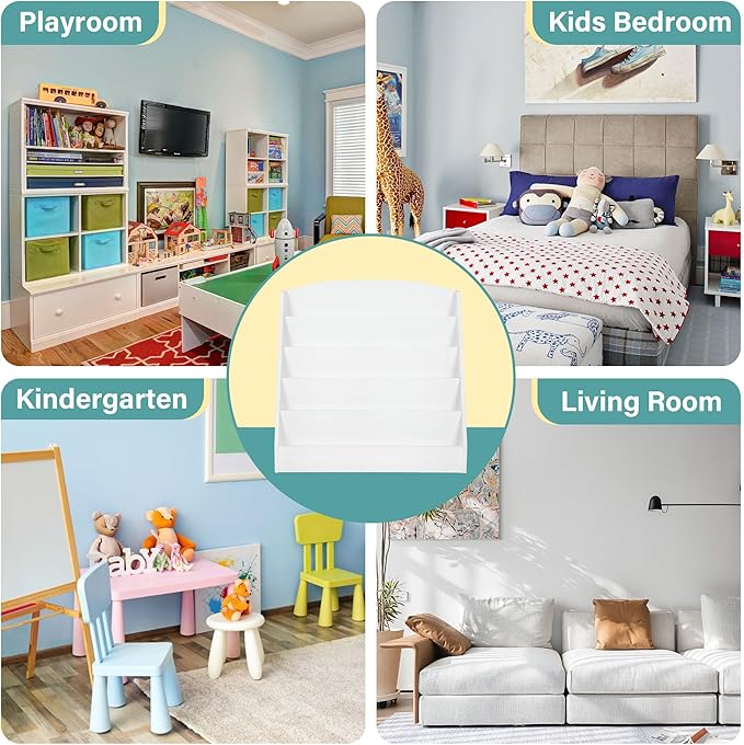 TOETOL 5-Tier Kids Bookshelf - Image 8