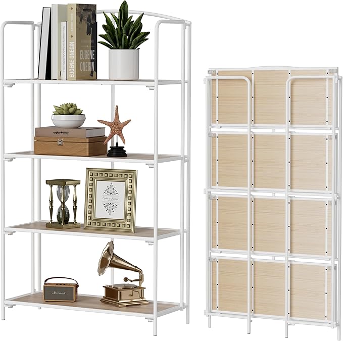 Crofy No Assembly Folding Bookshelf by Crofy