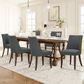 COLAMY Upholstered Dining Chairs Set of 6, Mid Century Modern Kitchen Chairs by COLAMYINC