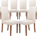 Parsons Kitchen Dining Chair Set Room Modern Upholstered Stylish Fabric High by SNUGWAY