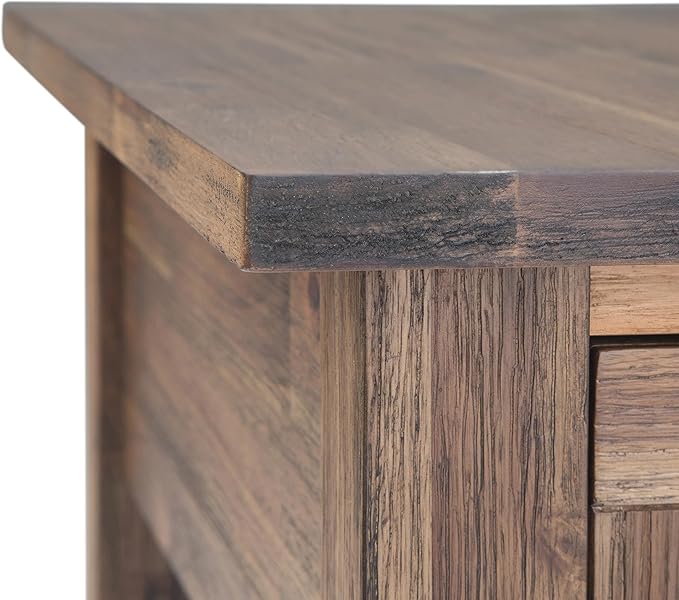 SIMPLIHOME Monroe SOLID ACACIA WOOD 14 inch Wide Rectangle Rustic Narrow Side - Image 9