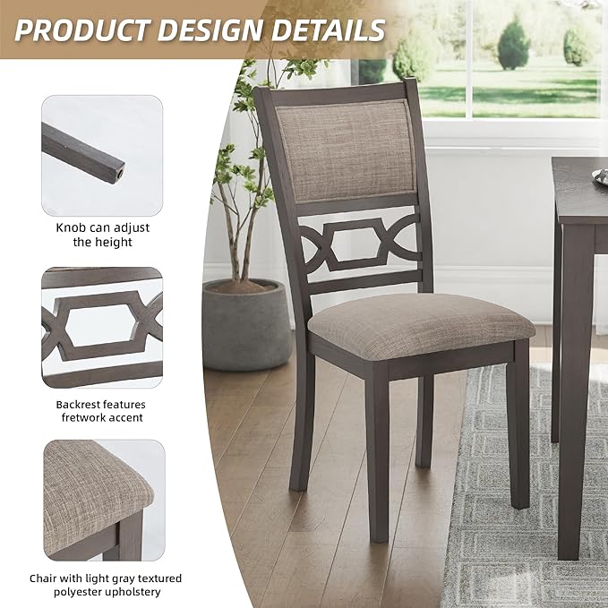 Signature Design by Ashley Wrenning Modern Diamond Patterned Dining Table - Image 4