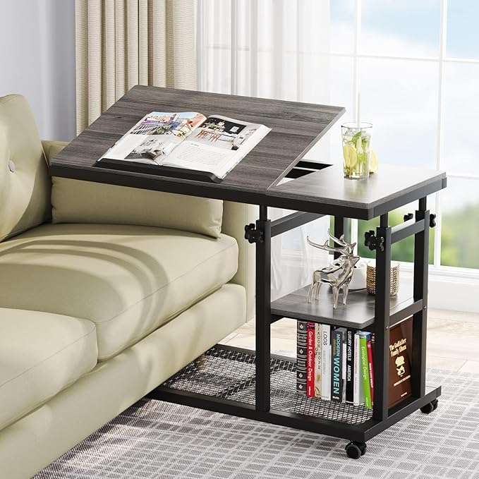 Tribesigns Height Adjustable C Table by Tribesigns