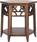Safavieh American Homes Collection Connor Light Brown Hexagon End Table by SAFAVIEH