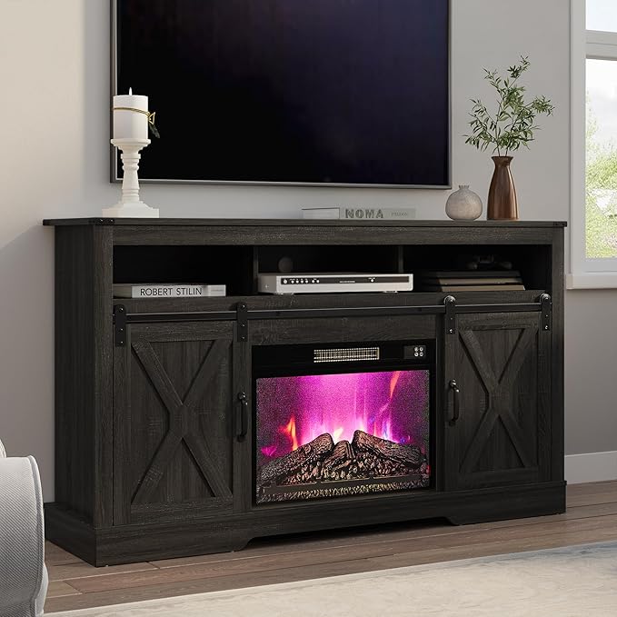 RoyalCraft Farmhouse Fireplace TV Stand by Bringyoubetterlife