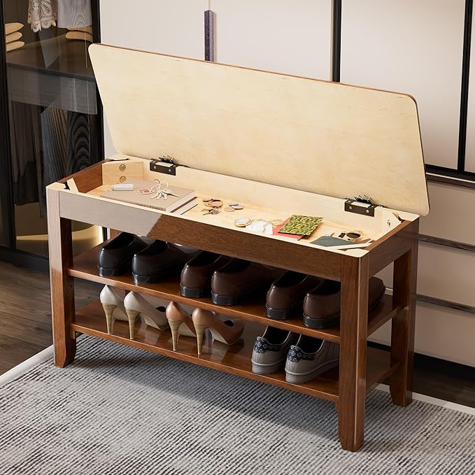Shoe Storage Bench for Entryway - Image 2